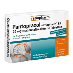 Pantoprazol-ratiopharm SK 20mg (7 stk) – PZN 5520833