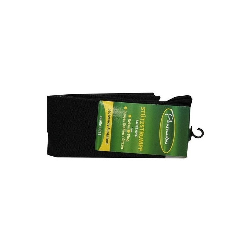 Pharmadies Stützstrumpf schwarz Gr. 35-38, 2 ST – PZN 5515565