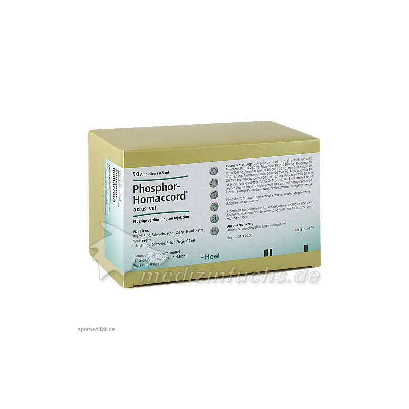 PHOSPHOR HOMACCORD ad us.vet.Ampullen, 50 ST – PZN 2585105