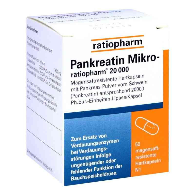 Pankreatin Mikro-ratiopharm 20000 (50 stk) – PZN 7097563