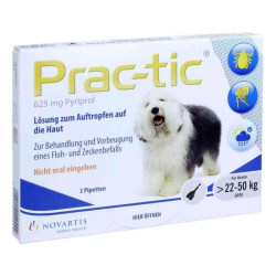 Prac tic für grosse Hunde 22-50 kg Einzeldosispipetten  (3 stk) – PZN 3864735
