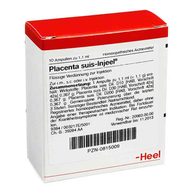 Placenta Suis Injeel Ampullen (10 stk) – PZN 815009