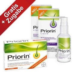 Priorin Liquid Pumplösung bei Haarausfall + 30er Kapseln GRATIS (2x50 ml) – PZN 8100294