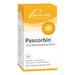 Pascorbin 7,5 g Ascorbinsäure/50ml iniecto -lösung (50 ml) – PZN 581310