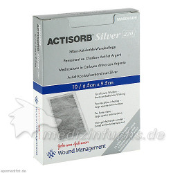 ACTISORB 220 Silver 9.5x6.5cm steril, 10 ST – PZN 1666729