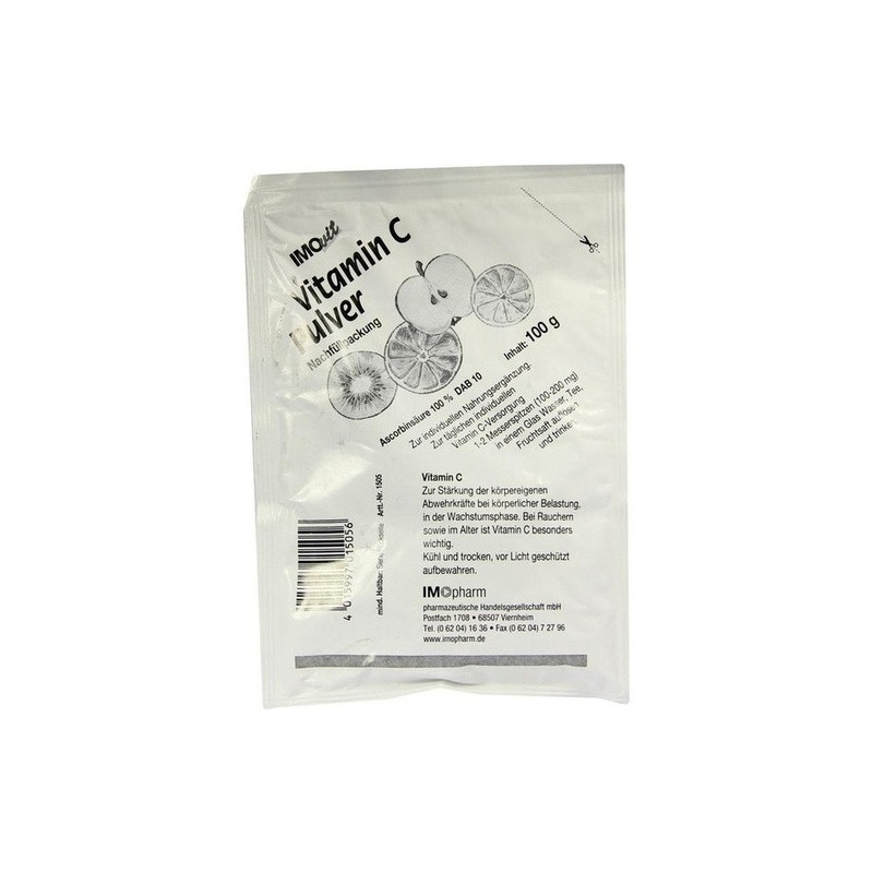 ASCORBINSAEURE VITAMIN C Nachfüllbeutel, 100 G – PZN 7737985