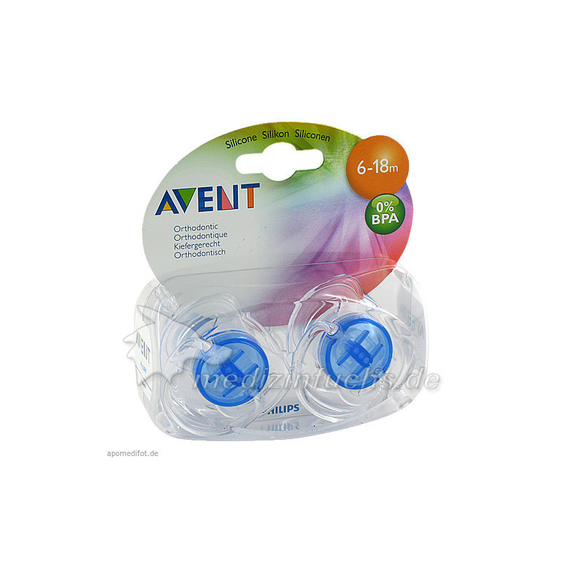AVENT SCHNULLER DURCHSICHTIG 6-18M BPA-FREI, 2 ST – PZN 5505101