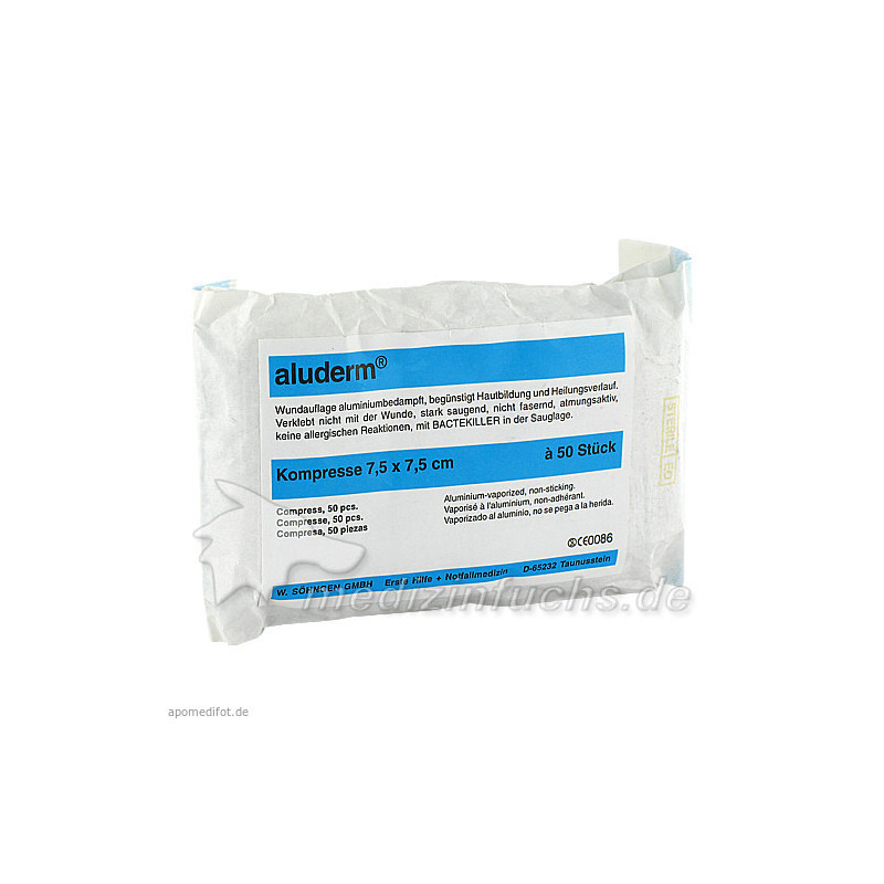 ALUDERM KOMPRESSEN 7.5X7.5, 50 ST – PZN 3446096