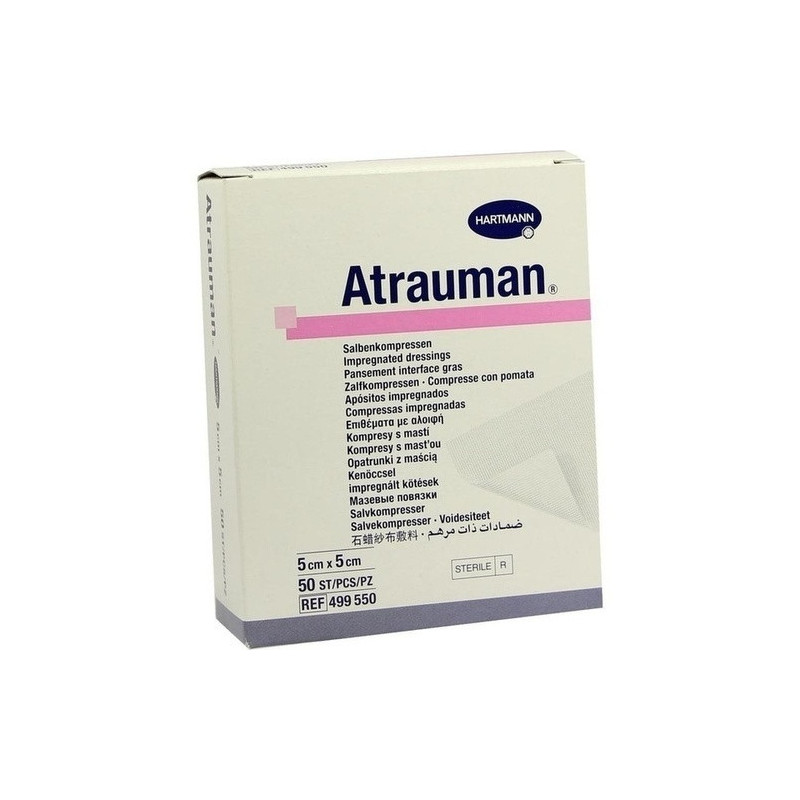 ATRAUMAN STERIL 5X5CM, 50 ST – PZN 4889832