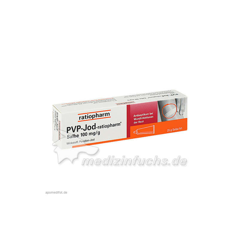 PVP-Jod-ratiopharm Salbe, 25 G – PZN 7260425