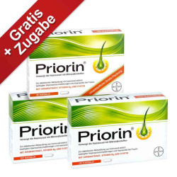 Priorin bei Haarausfall 12 Wochenkur + GRATIS 30er Priorin Pck. (1 stk) – PZN 8100006