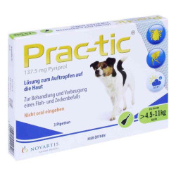 Prac tic für kleine Hunde 4,5-11 kg Einzeldosispipetten  (3 stk) – PZN 3985806