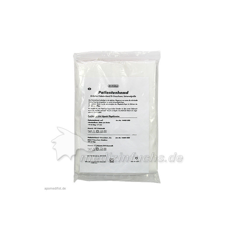 PFLEGEHEMD WEISS UNIVERSALGROESSE, 1 ST – PZN 4888301