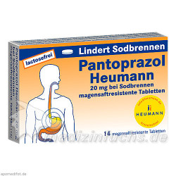 Pantoprazol Heumann 20mg bei Sodbrennen msr. Tabl., 14 ST – PZN 6429141