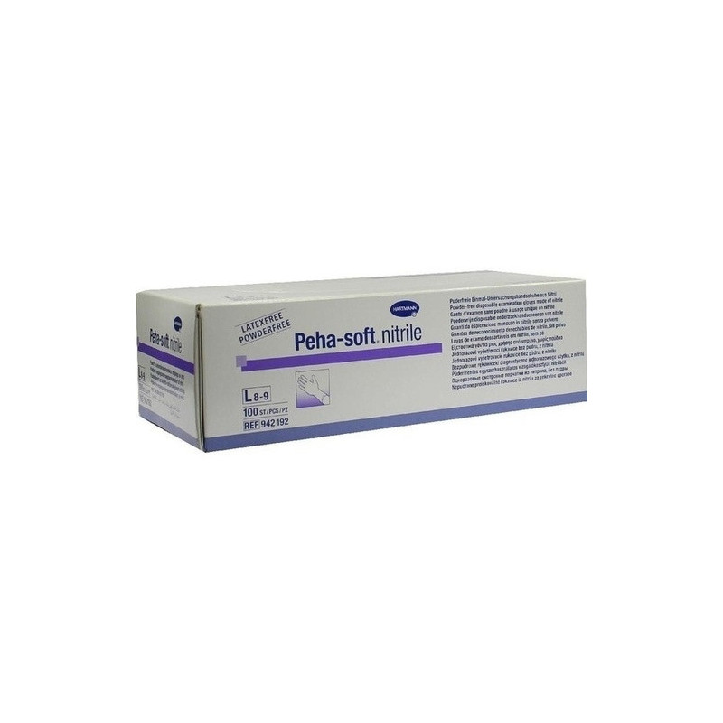 Peha-soft nitrile Untersuch.handsch. L unst.pudfr., 100 ST – PZN 3538071