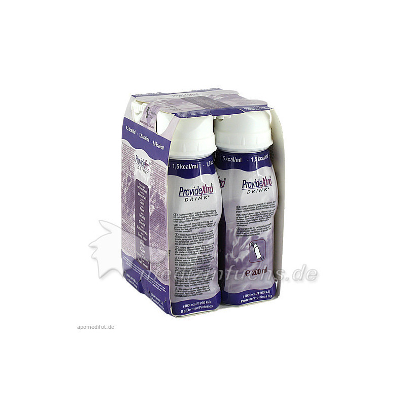 ProvideXtra DRINK Johannisbeere Trinkflasche, 4X200 ML – PZN 66080