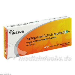 PANTOPRAZOL Actavis protect 20 mg magensaftr.Tabl., 7 ST – PZN 6456020