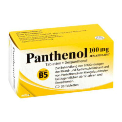 Panthenol 100 mg Jenapharm Tabletten (20 stk) – PZN 4020790