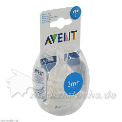 Philips AVENT 2 x Airflex Dreiloch-Sauger, 2 ST – PZN 3753125