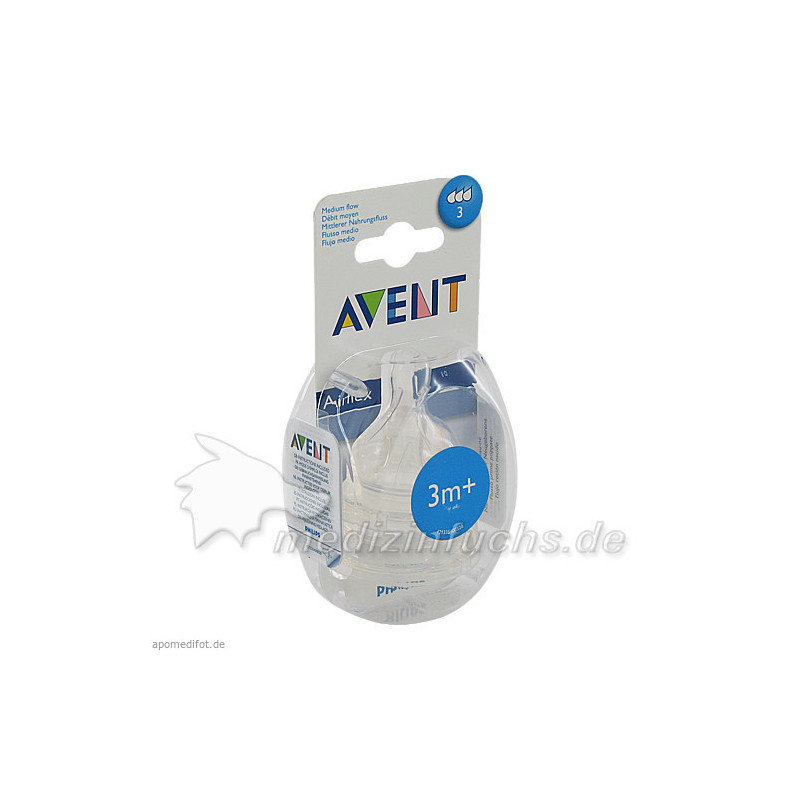 Philips AVENT 2 x Airflex Dreiloch-Sauger, 2 ST – PZN 3753125