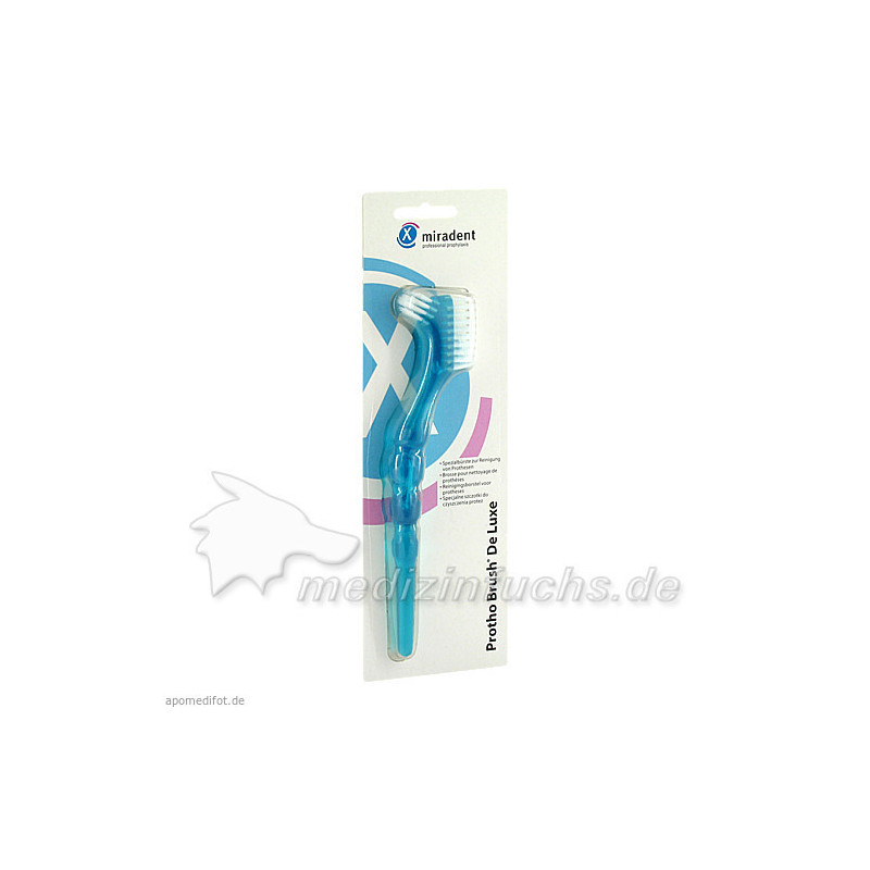 Protho Brush De Luxe Prothesenreiniger transp.blau, 1 ST – PZN 2172521
