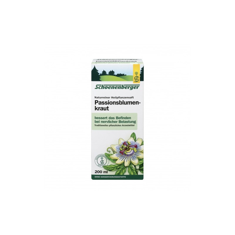 Passionsblumenkraut naturreiner Heilpflanzensaft, 200 ML – PZN 13896914