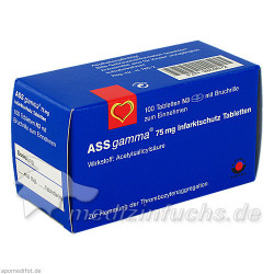 ASS-gamma 75mg Tabletten, 100 ST – PZN 2859672