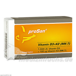 proSan Vitamin D3+K2 (MK-7), 30 ST – PZN 11549539