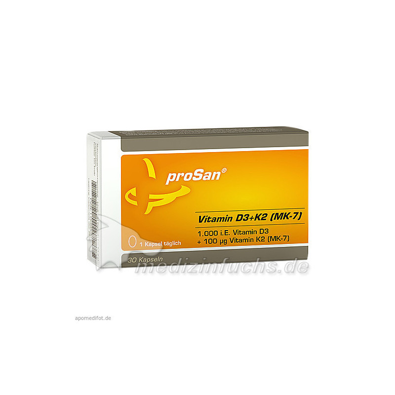 proSan Vitamin D3+K2 (MK-7), 30 ST – PZN 11549539