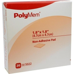 PolyMem Wund Pad 5x5cm, 20 ST – PZN 7590660