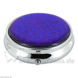 Pillendose rund Hologram 3 Fächer sortiert, 1 ST – PZN 6972365