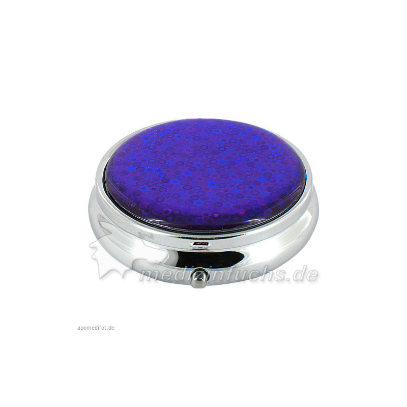 Pillendose rund Hologram 3 Fächer sortiert, 1 ST – PZN 6972365