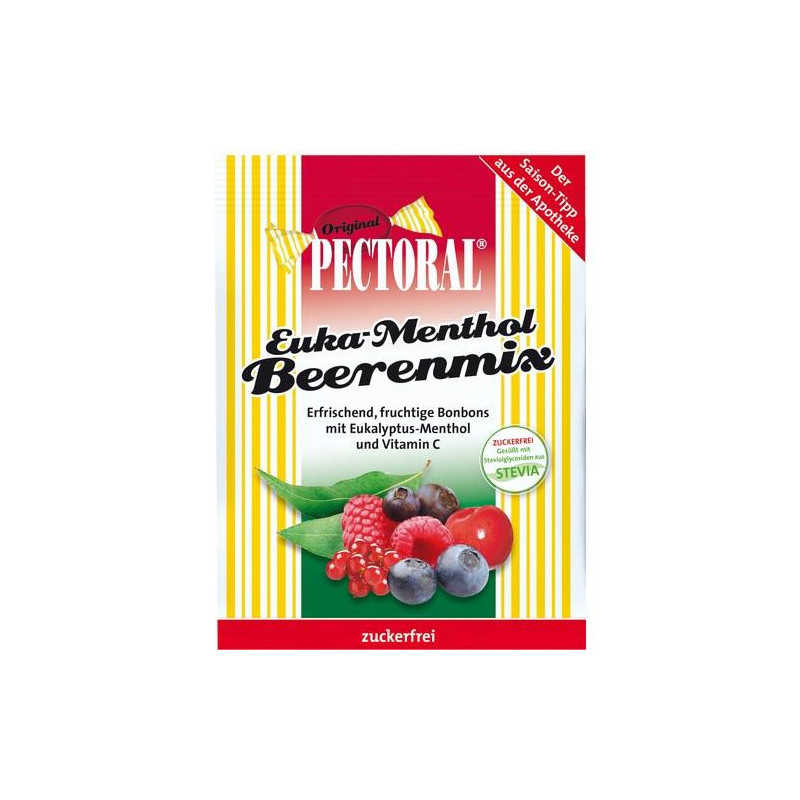 Pectoral Euka-Menthol Beerenmix zuckerfrei, 60 G – PZN 11151133