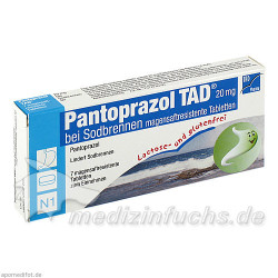 Pantoprazol TAD 20mg bei Sodbrennen, 7 ST – PZN 5522677