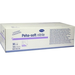 Peha-soft nitrile Untersuch.handsch. M unst.pudfr., 100 ST – PZN 3538065