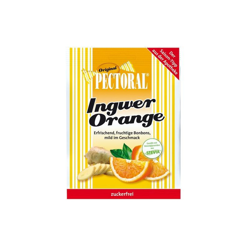 PECTORAL Ingwer Orange zuckerfrei, 60 G – PZN 8454841