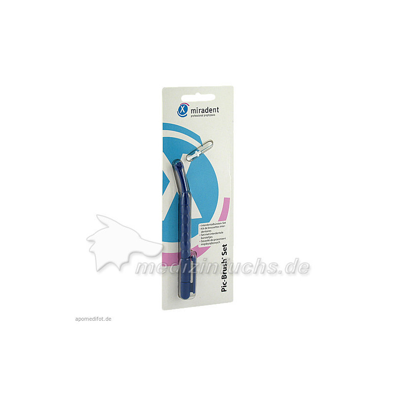 Pic-Brush Interdentalbürsten-Set blau 1Halt+1Bürst, 1 ST – PZN 2172308
