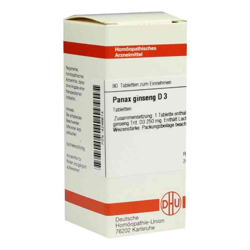 Panax Ginseng D 3 Tabletten (80 stk) – PZN 4246614