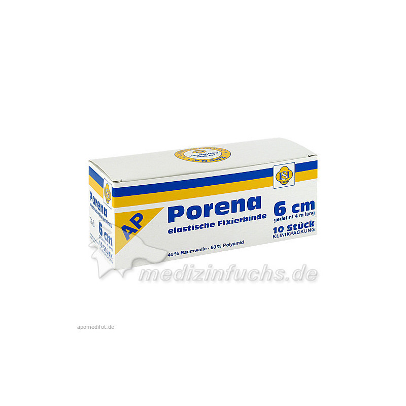 PORENA ELAST MULLBINDE 6CM, 10 ST – PZN 3289610