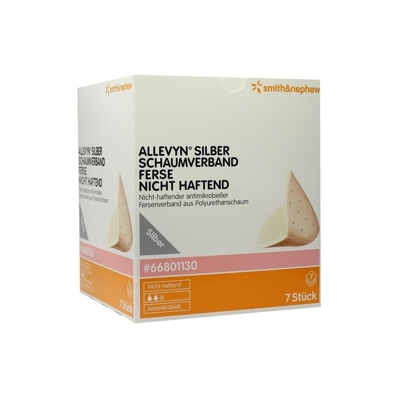 ALLEVYN Silber Schaumverband Ferse Nicht Haftend, 7 ST – PZN 9686743