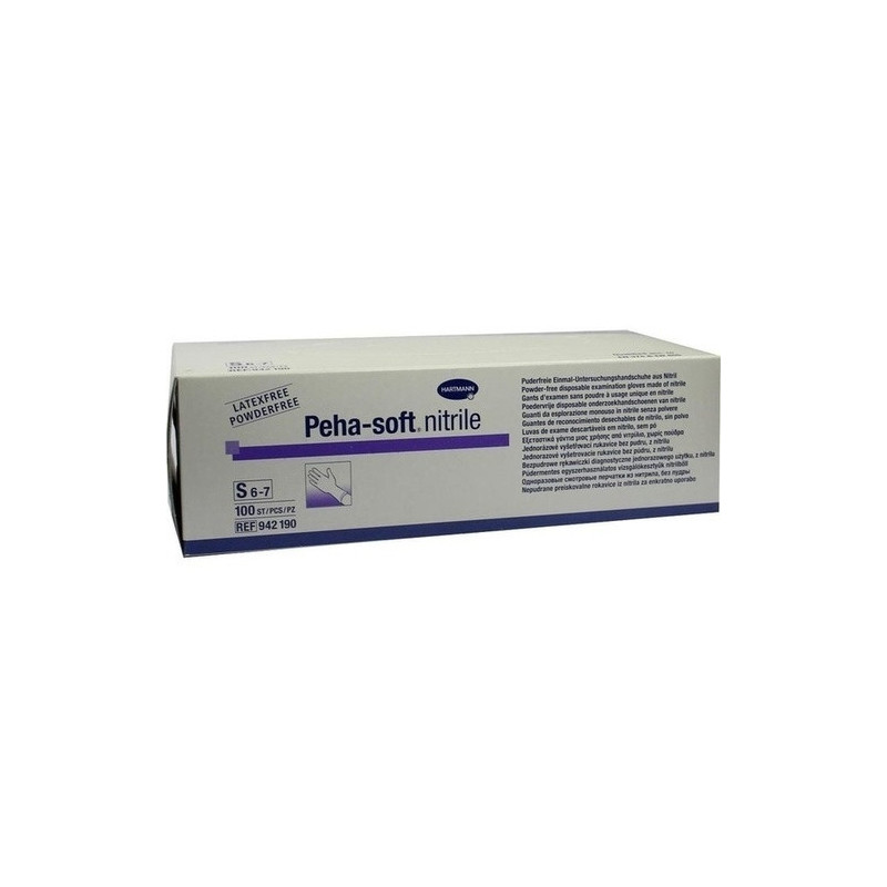 Peha-soft nitrile Untersuch.handsch. S unst.pudfr., 100 ST – PZN 3538059