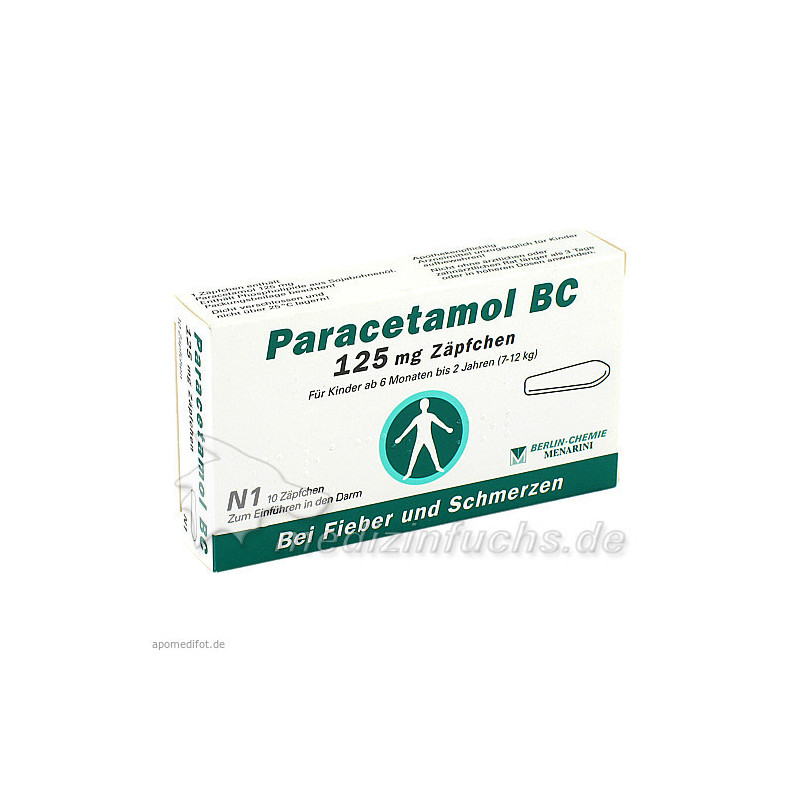 Paracetamol BC 125mg, 10 ST – PZN 4685816