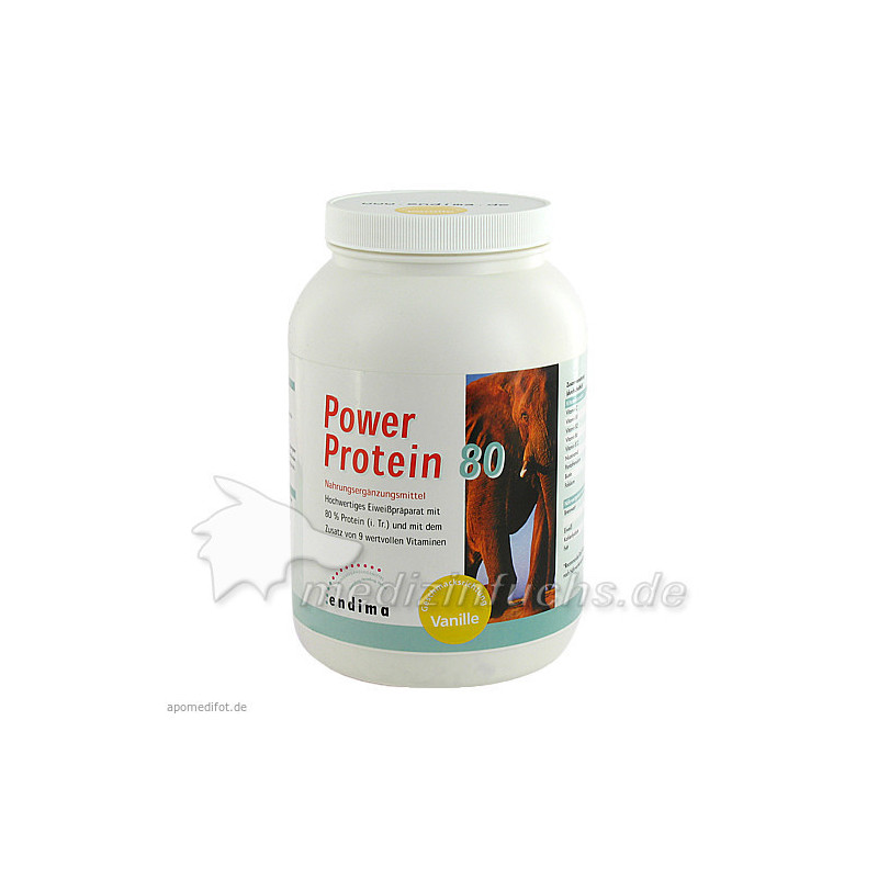 POWER PROTEIN 80 VANILLE, 900 G – PZN 1498491