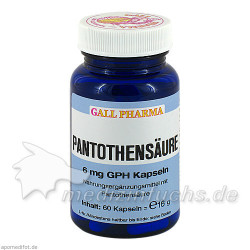 Pantothensäure 6mg GPH Kapseln, 60 ST – PZN 4591110
