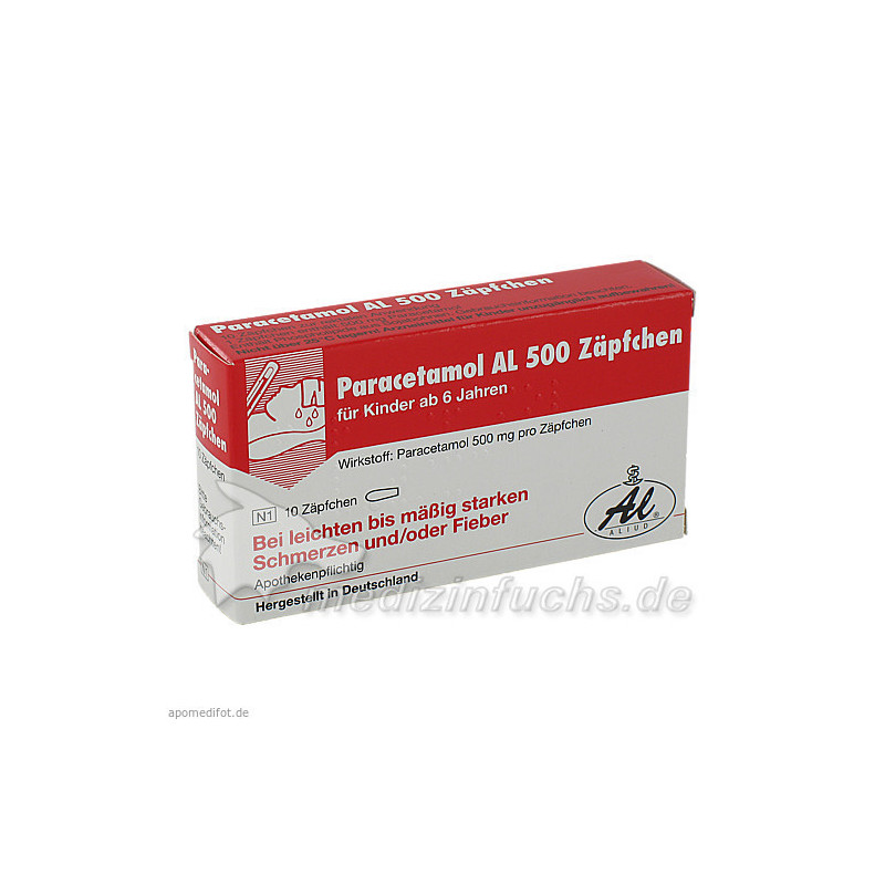 Paracetamol Al 500, 10 ST – PZN 7511904