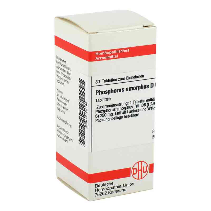 Phosphorus Amorph. D 6 Tabletten (80 stk) – PZN 2104198