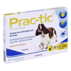 Prac tic für mittlere Hunde 11-22 kg Einzeldosispipetten  (3 stk) – PZN 3935659