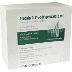 PROCAIN 0.5% STEIGERWALD, 100X2 ML – PZN 3511528