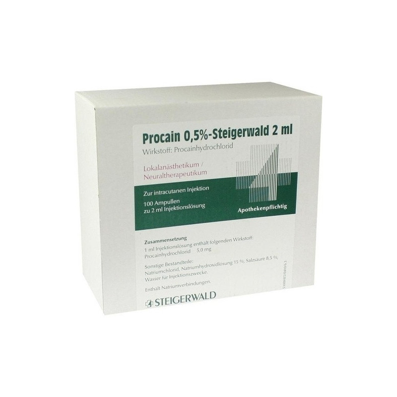 PROCAIN 0.5% STEIGERWALD, 100X2 ML – PZN 3511528