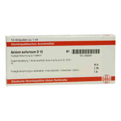 Acidum Sulfuricum D 12 Ampullen (10X1 ml) – PZN 2822887